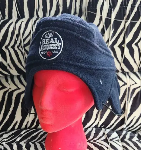 Labatt Blue Real Hockey Fleece Winter Hat Navy