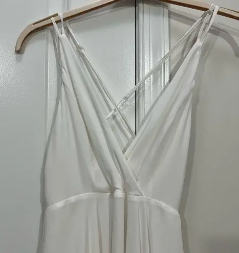 Krisa White Cross Back Mini Dress Size Small $176