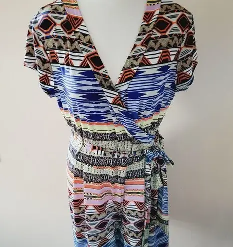 New Directions aztec belted romper size xl