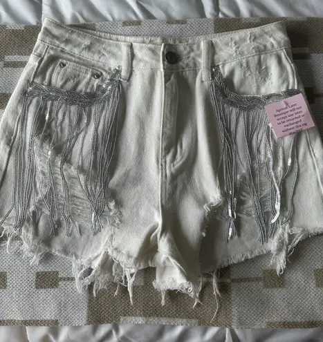 Apricot Lane White Jean Shorts