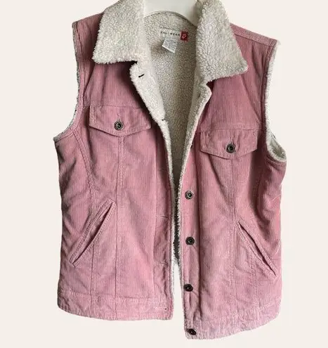 Kali Wear Pink Corduroy Vest Size Large