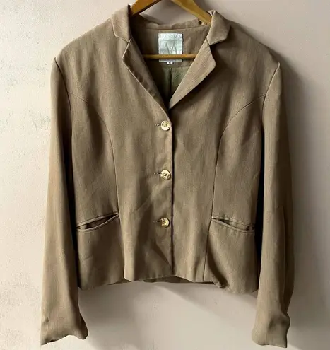 Vintage Mayson Tan Blazer Size L GUC Brown Size L