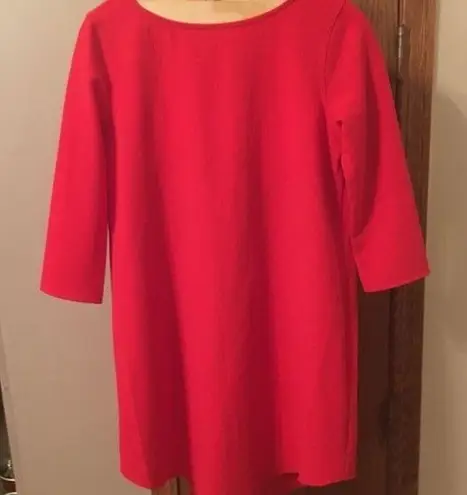 BB Dakota  red open back shift dress