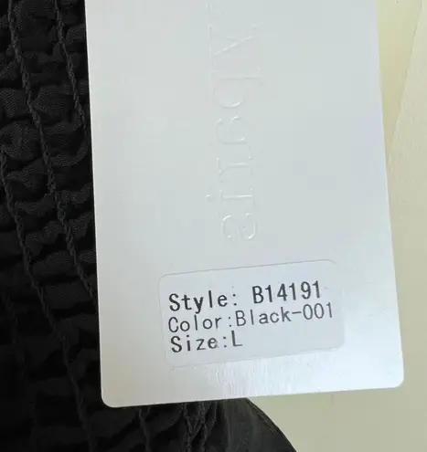 Lucy Paris Deetz Strapless Black Cocktail Dress Size Large Sweetheart Arm Ties