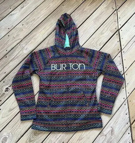 Burton Women's Aztec Peak Fleece Lined Colorful Hoodie Jacket Size XL