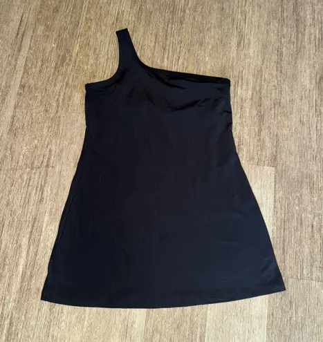 All In Motion EUC  One Shoulder Black Tennis Dress - Medium