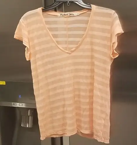 Michael Stars 💕💕 Pink Striped T-Shirt