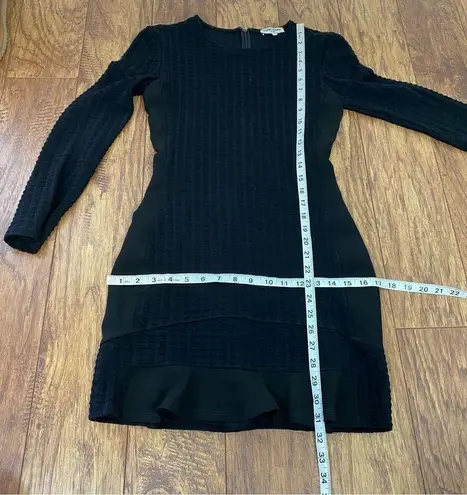 Opening Ceremony  black long sleeve mini dress modest neckline size medium