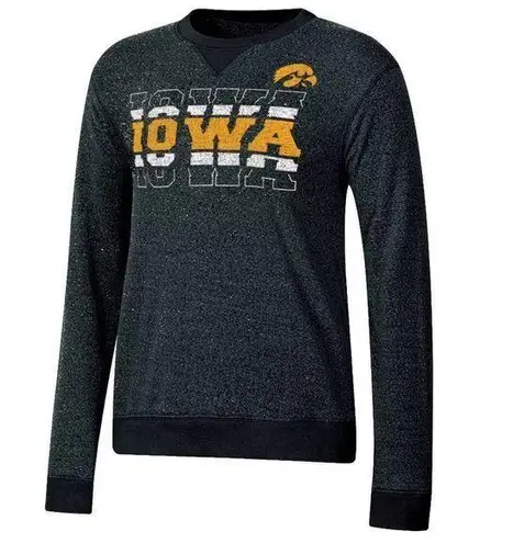 NCAA Iowa Hawkeyes Women's Crew Neck Fleece Sweatshirt in Gray, Medium (8/10)