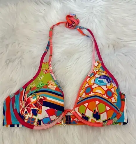 Johnny Was KAYA BIKINI TOP Red Multi S