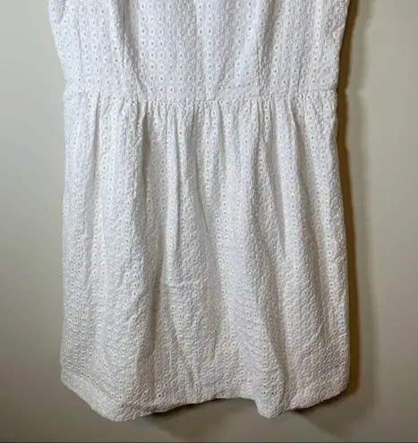 Kensie  White Yellow Jeweled Shift Embroidered Sleeveless Dress Size S