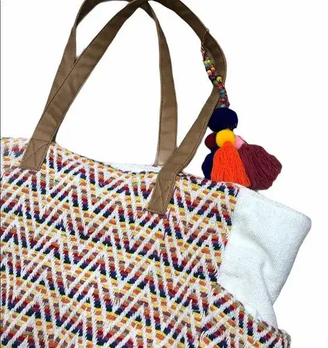 Boho pool/beach summer vacay tote bag