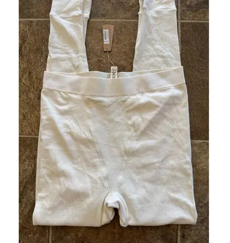 SKIMS Logo Pointelle Leggings Bone Size Large