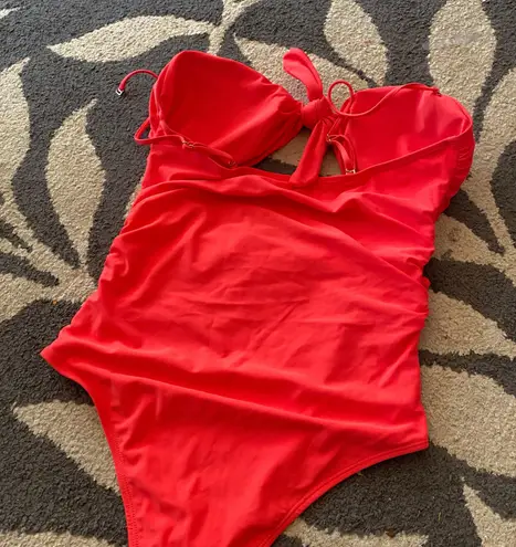 Tempt Me Sexy Cutout Swimsuit for Women High Cut Monokini Tie Knot Front Bathing Suit