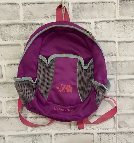 The North Face  homeslice small purple colored backpack
