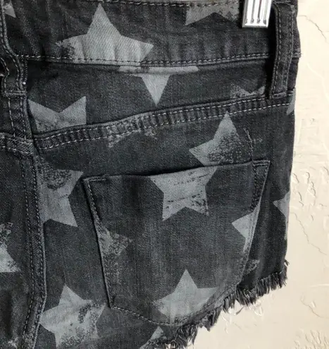 Mossimo High Rise Button Fly Stars Bootie shorts Size 25