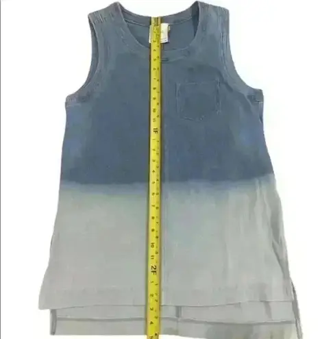 Lysse Jean Mineral Washed Sleeveless Tunic Top Size S