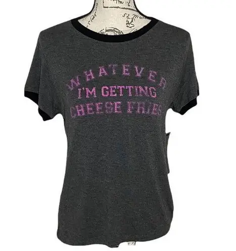 Prince Peter Collection Mean Girls Cheese Fries Gray Soft Ringer T