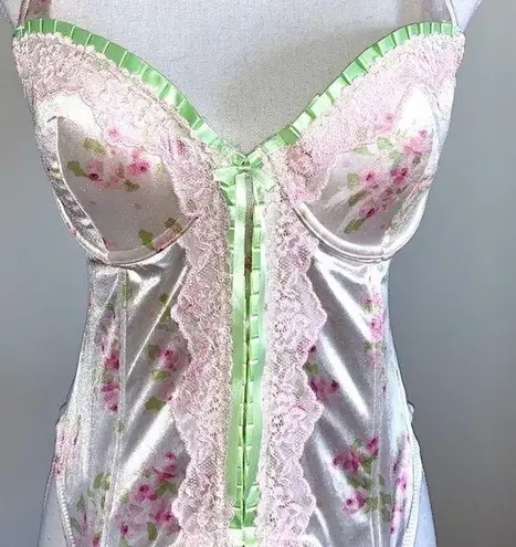 Delicates Floral Satin Fairy Bustier Corset