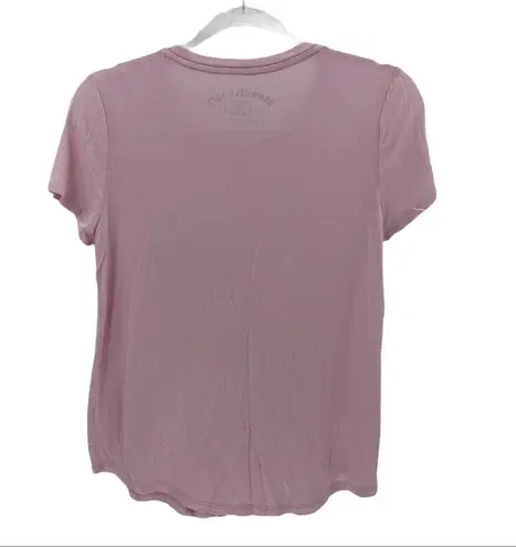 Aeropostale Aero Seriously Soft Perfect Crew Pink T-Shirt Sz M