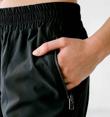 DYI NEW XS Weekend Joggers Pants Black Zip Pull-On Lightweight Stretch Comfort