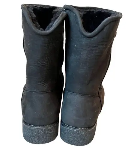 Abeo Pro Burlington Oiled Leather Shearling Boot Black Size 7.5