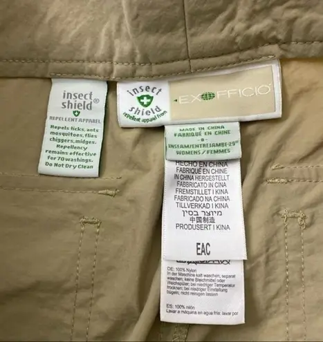 Exofficio • NWT Khaki BugsAway Sol Cool Ampario Shorts Size 8