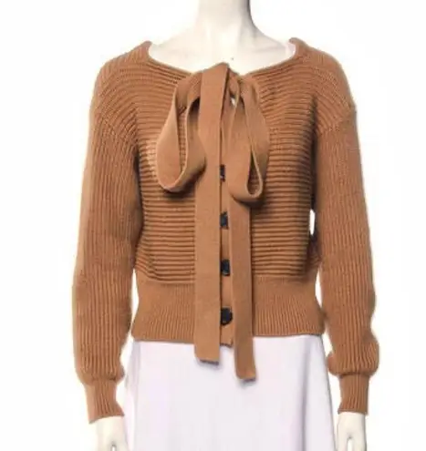 Adeam Halter Knit Sweater Cardigan size XS Brown