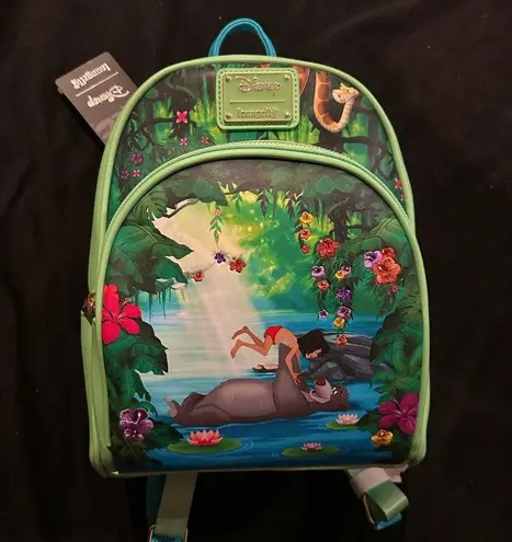 Disney NWT Loungefly Jungle Book Bare Necessities Mini Backpack New