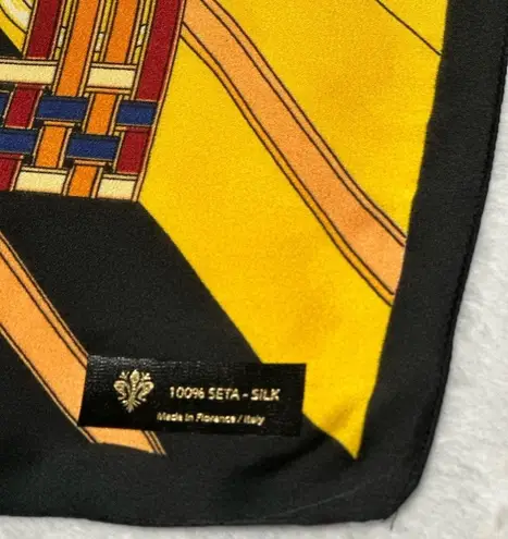 🇮🇹 From Florence Italy, Interchain Small Silk Square Multicolor