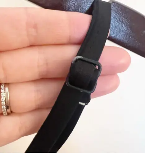 Kinis Orange Black Bralette Bikini Top Adjustable Straps Padded Size G