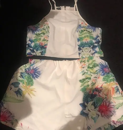 Boutique Cami Floral Print Tank Top and Shorts Set