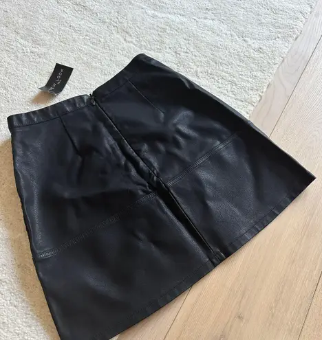 Faux Leather Skirt Black Size 6