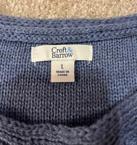 Croft & Barrow Blue Sweater New