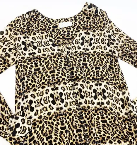 ALC Frank A.L.C. Daisy Silk Leopard Print Mini Dress Kim Kardashian