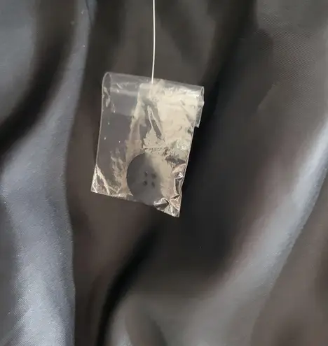 Mimosa Womens Jacket Size M Black PU Leather Quiltted Oversized Patch Pockets Size M