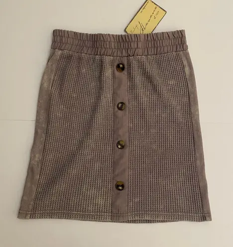 Vintage Havana Elastic Waist Skirt Size M