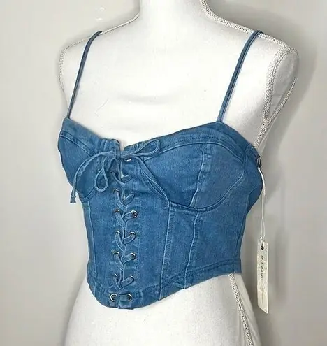 Iris Denim Bustier