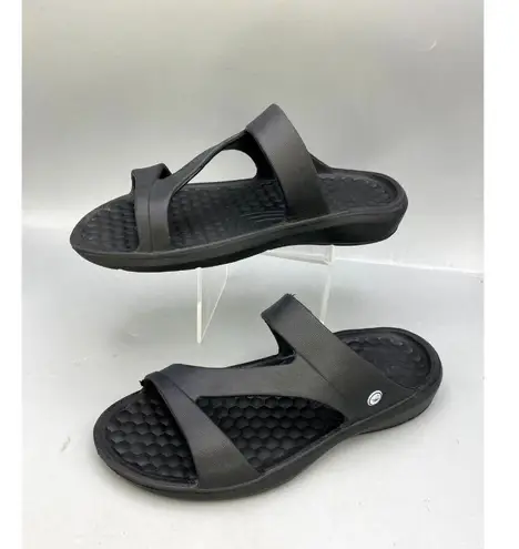 Joybees Everyday Women's Shoes Slide 8 Black Casual Slip On Arch Support Sandal