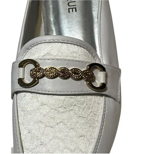 Classiques Entier Classique Camden II Mule Women’s Size 9m White Rhinestone Chain Jacquard Loafer