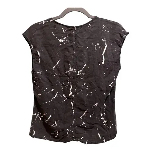 Marine layer NWOT  Woven Top Black and White Marble | Size S