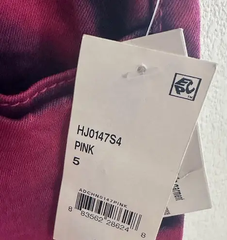 Soundgirl Jeans Juniors Size 5 Pink Two Tone Acid Washed Stretchy Bling NEW