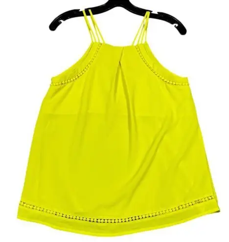 Sweet Wanderer Neon Yellow Strappy Tank Top Size Small