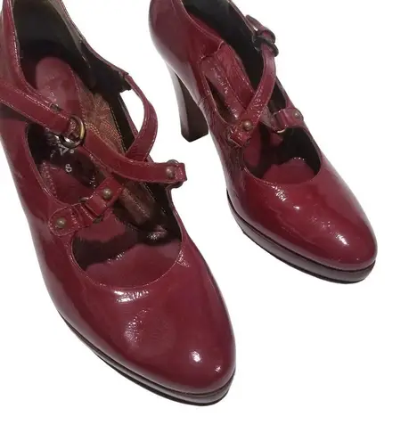 Aquatalia Red Patent Leather Pumps Heels Shoes