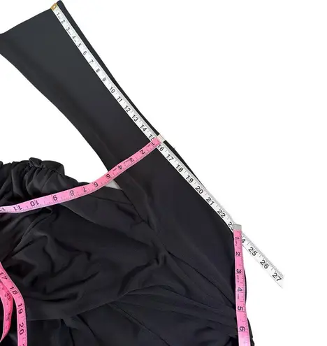 Cinq à Sept Cinq A Sept NEW Tiffy Cut Out Shoulder Bell Sleeve Ruched Jersey Dress Black 2