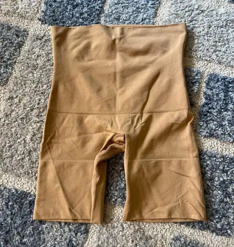 Underoutfit High Waist Boy Short in Color Coffee Shorts Women's Size L Tan Size L