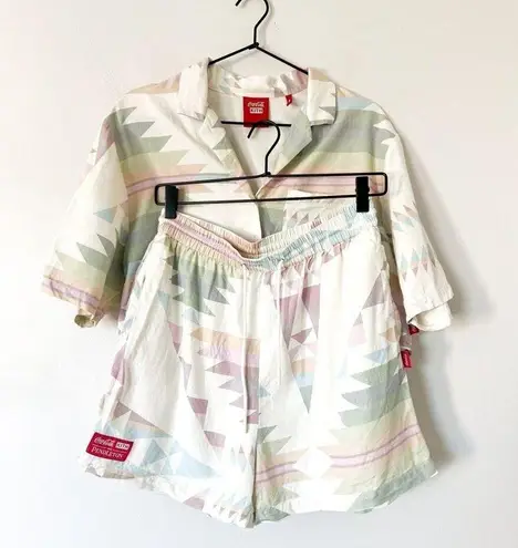 Kith  Pendleton Coca-Cola Cropped Camp Collar Shirt & Ellen II Short SET Small