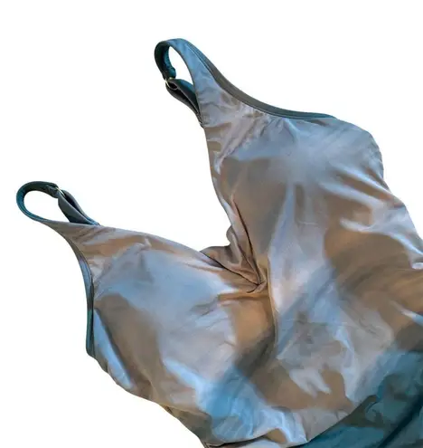 Land's End | Tie Dye Blue One Piece Swim Suit Adjustable Strap Padded Size Large