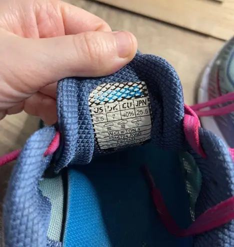 Hoka Clifton 4 Aquifer Vintage Indigo Running Shoes