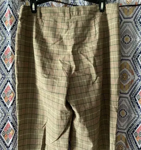 plaid wide leg pants Size 10